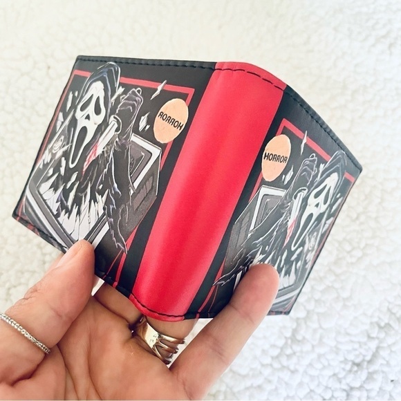 NWT Ghost Face Bifold Wallet - Halloween lovers, fans of Scream & horror movies - Picture 4 of 10